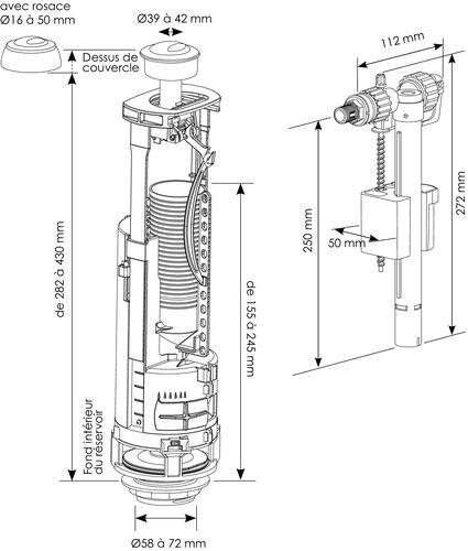 Mécanisme Complet à Double Poussoir